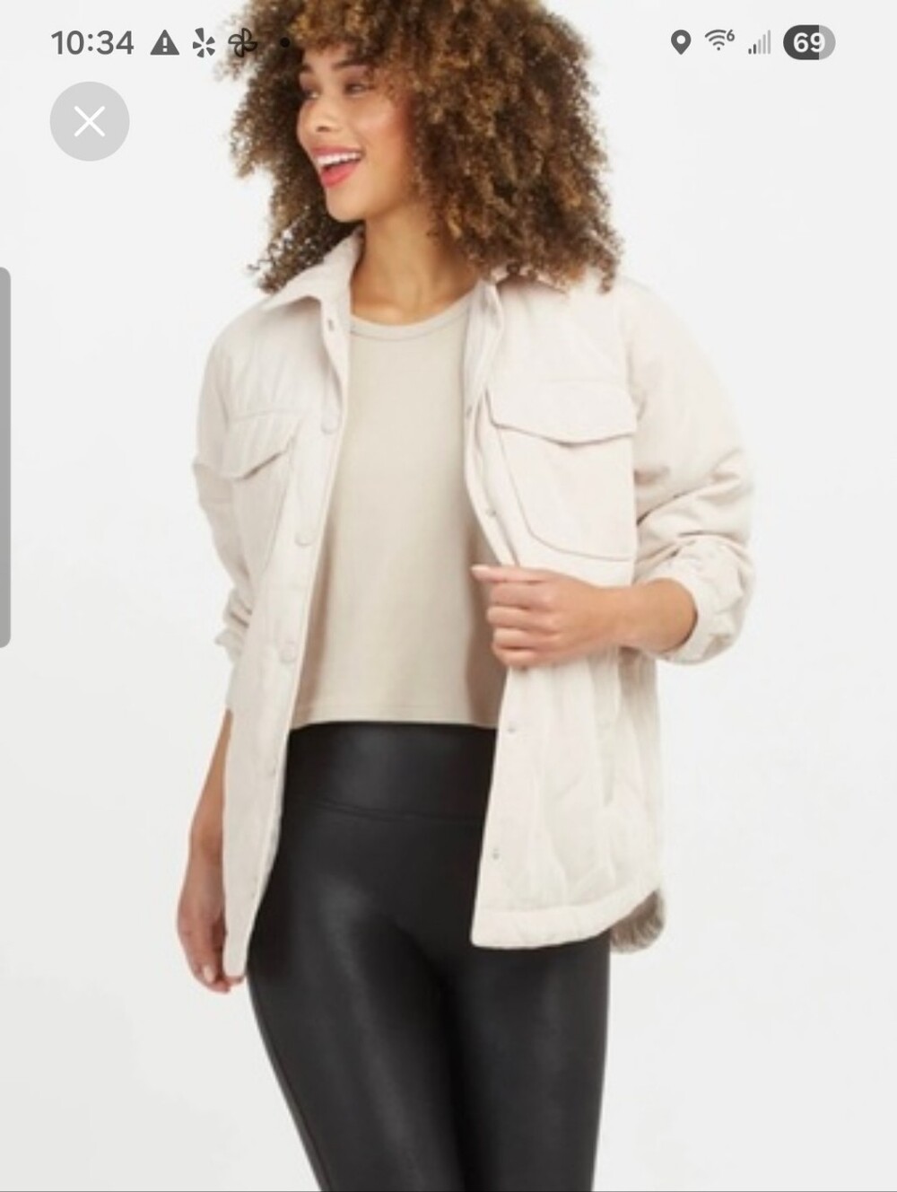 SPANX Faux Leather Look Legging